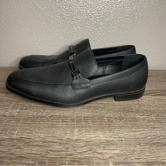 Guess Men's Hinn Slip-On Dress Shoes Mens Size 10 Black Sleek - Picture 7 of 13